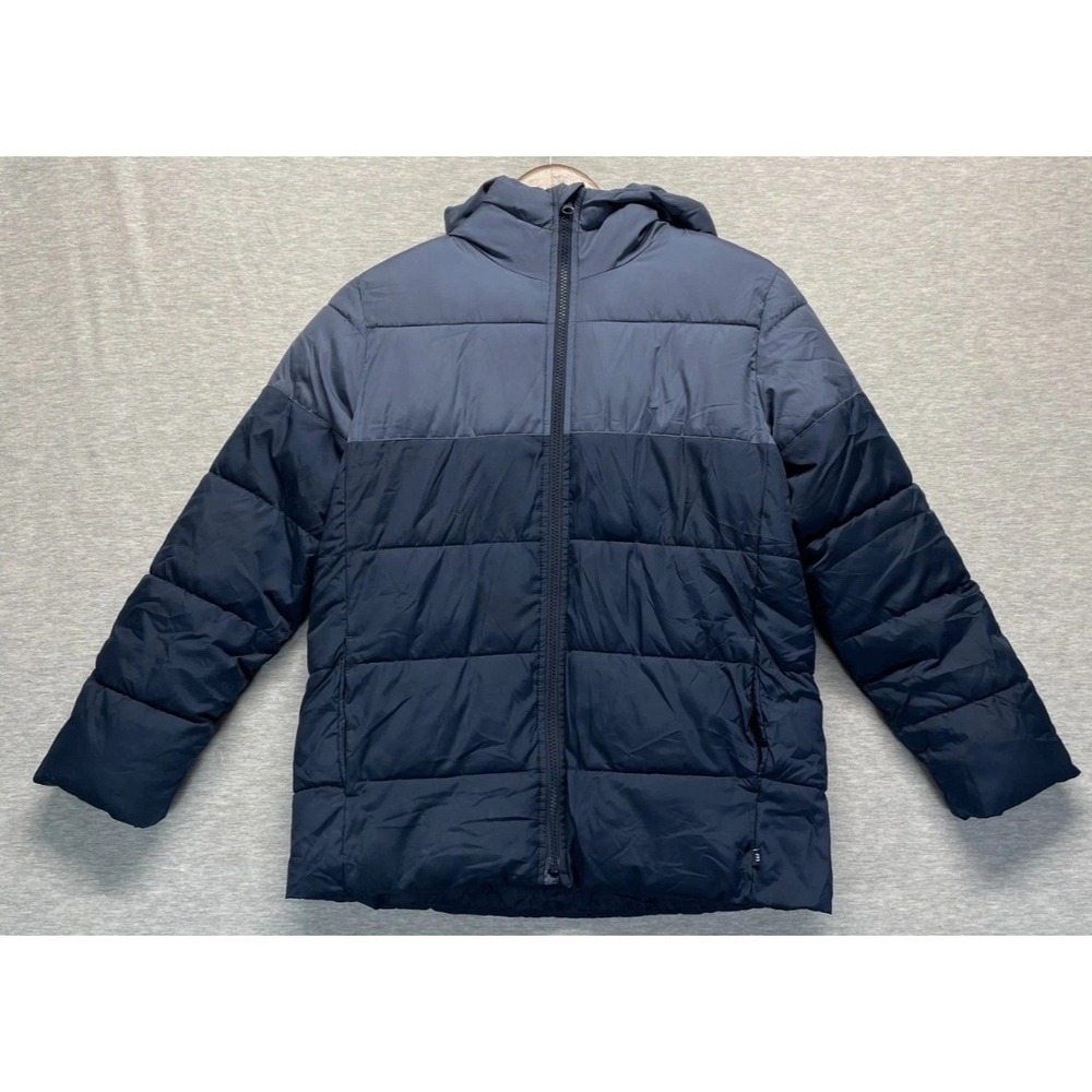 Gap ColdControl Puffer Jacket Unisex Kids XL (12-13) Blue Lined Water Resistant